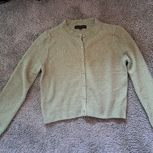 Green Cardigan Sweater